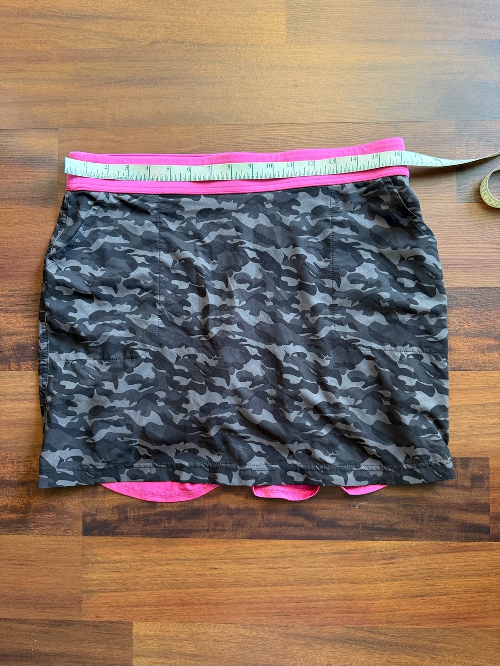 Belyn Key Ruffle Golf Skort Camo Pink Panther Collection